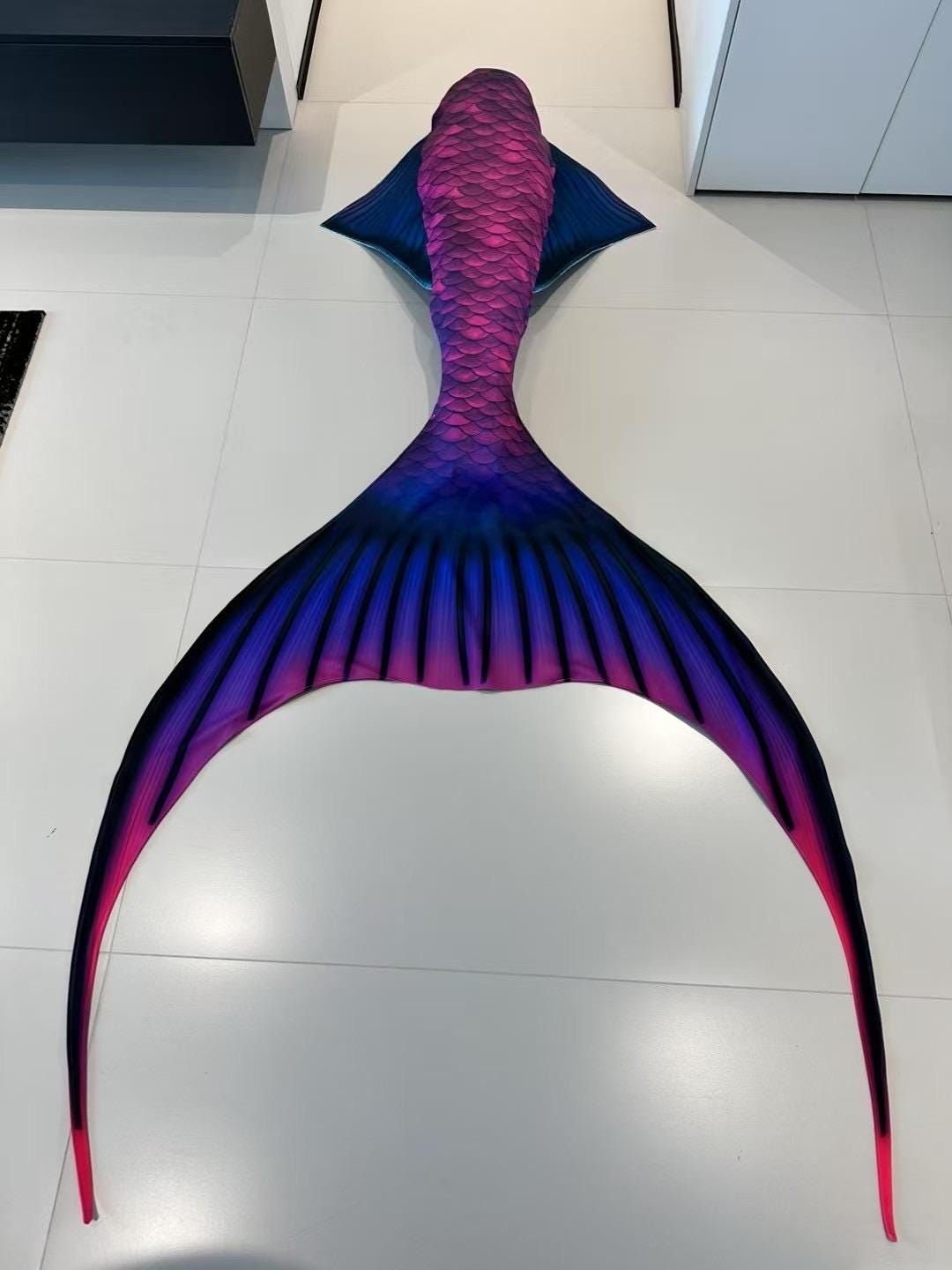 Handmade purple blue Mermaid Tail  cosplay photography costume, diving costume, gift for her，gift for girlfriend's birthday