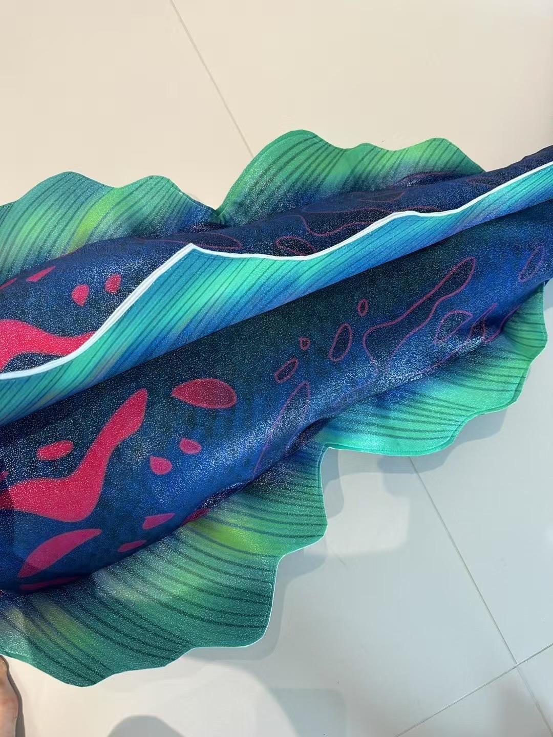 Handmade green blue Mermaid Tail  cosplay photography costume, diving costume, gift for her，gift for girlfriend's birthday