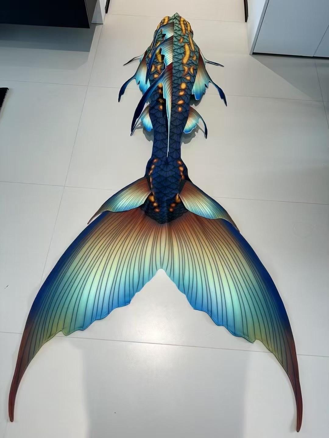 Handmade blue Mermaid Tail  cosplay photography costume, diving costume, gift for her，gift for girlfriend's birthday