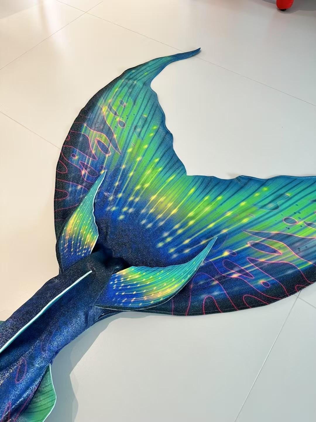 Handmade green blue Mermaid Tail  cosplay photography costume, diving costume, gift for her，gift for girlfriend's birthday