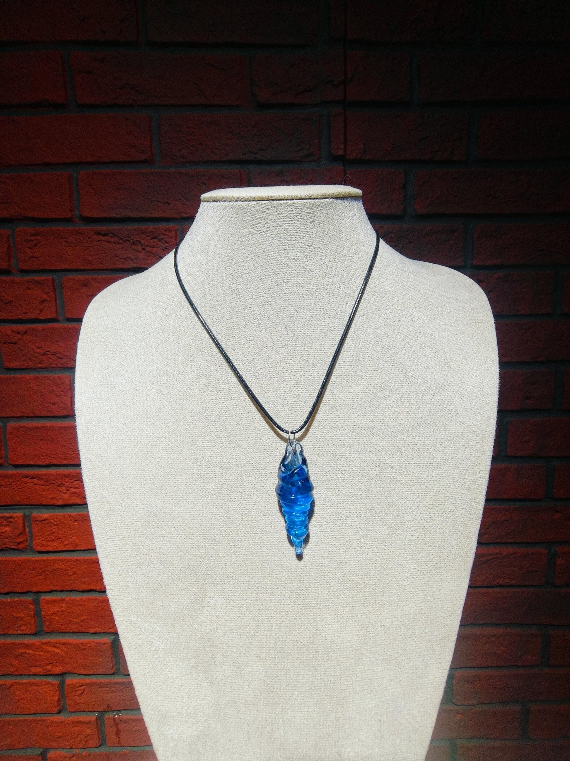 Stardew Valley Mermaid Pendant Glass blue gift for her birthday gift