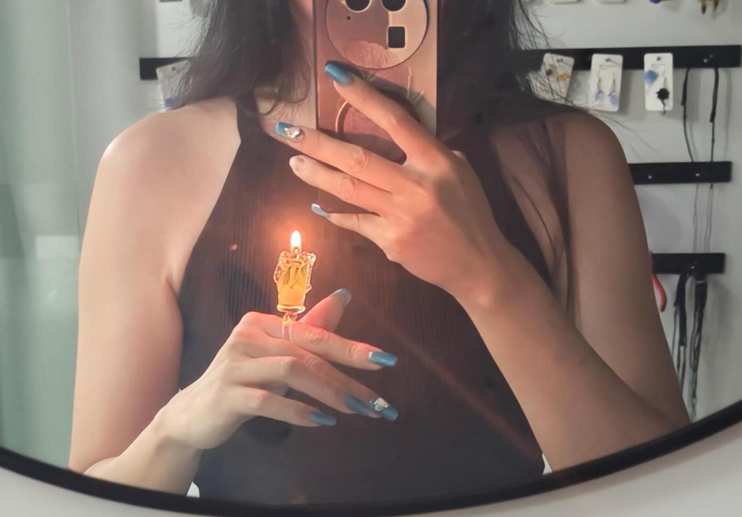 Melted Candle Ring, Book Lover’s Ring, Women’s Novelty Ring, Witch Jewelry, Halloween, Occult，Handmake Glass