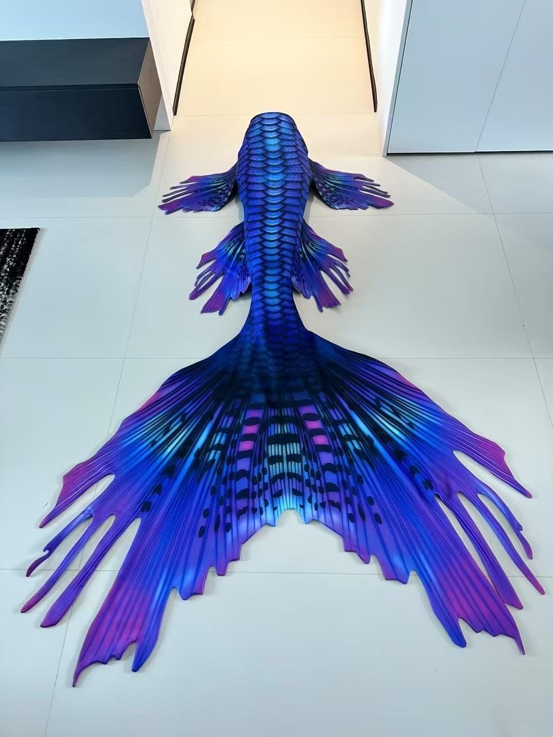 Handmade blue Mermaid Tail  cosplay photography costume, diving costume, gift for her，gift for girlfriend's birthday